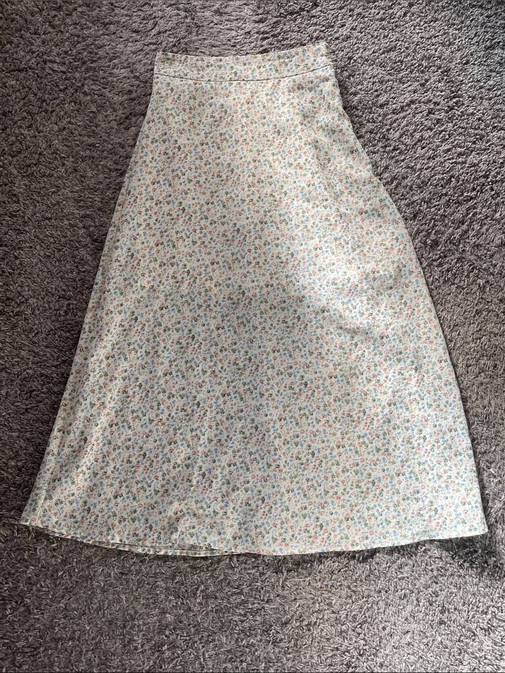 Dazy Floral A-Line Midi Skirt